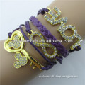 MYLOVE key heart love bracelet with crystal wholesale MLZ019